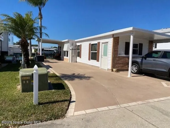 a view of a house with a patio