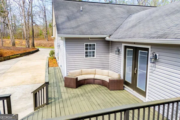 front view of a house with a barbeque