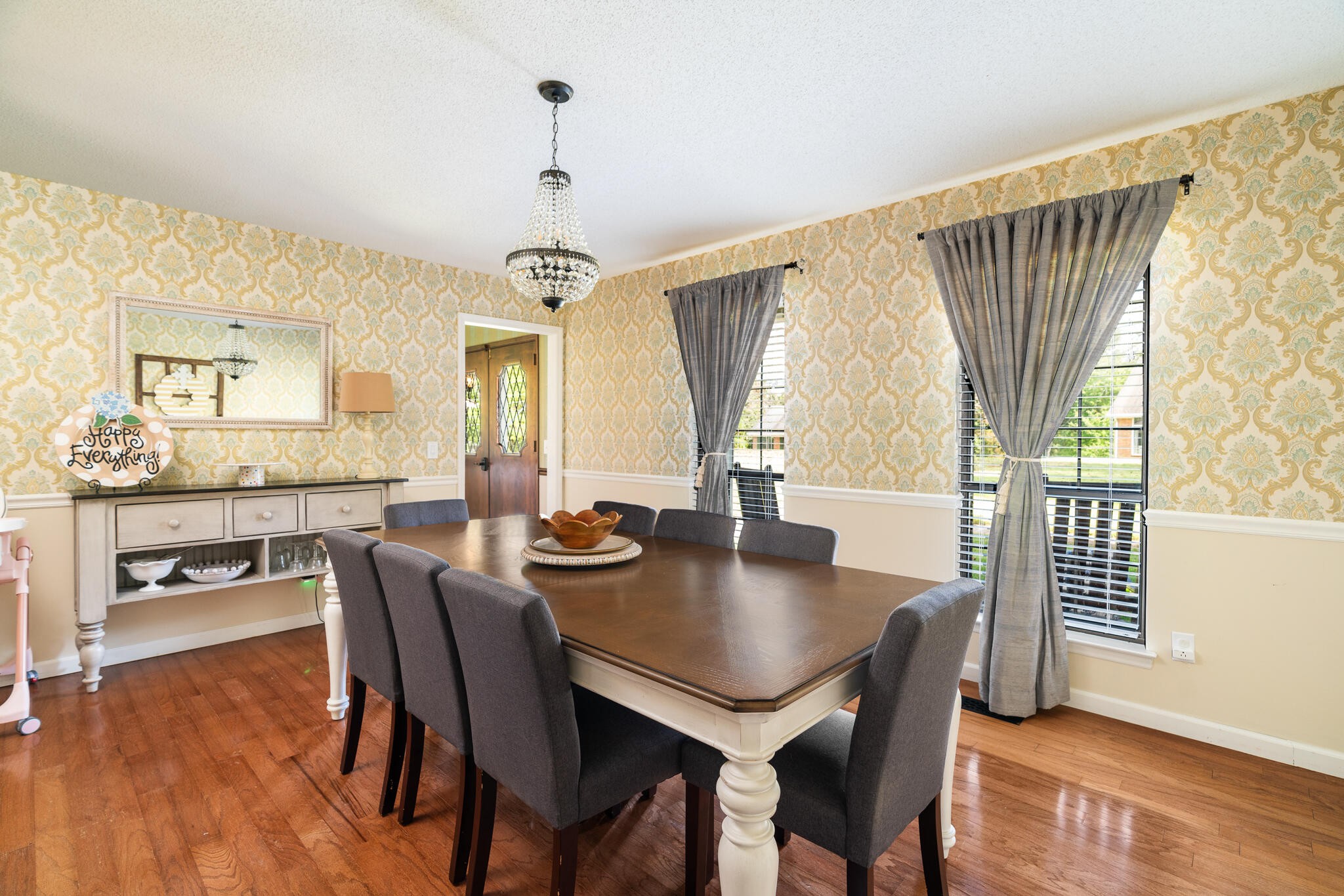 1820 Rock Bluff Road Hixson, TN 37343 - Photo 14 of 31 a view of a a dining room with furniture window and wooden floor