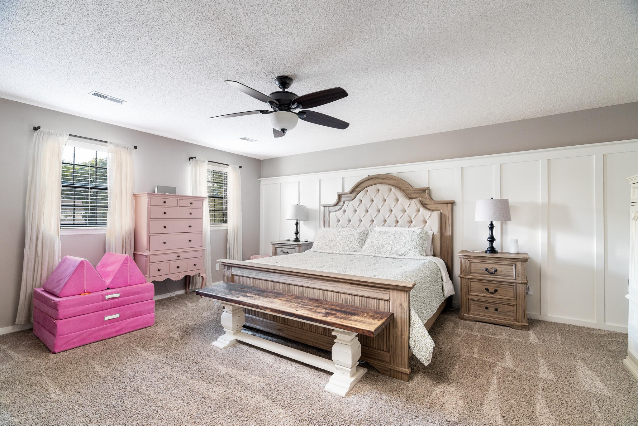 1820 Rock Bluff Road Hixson, TN 37343 - Photo 20 of 31 a bedroom with a bed and a chandelier