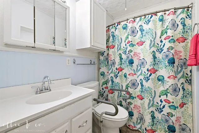 a bathroom with a sink and a toilet