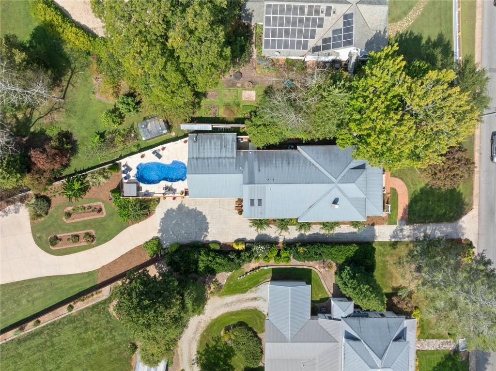 745 Washington Street Clarkesville, GA 30523 - Photo 24 of 54 an aerial view of a house with outdoor space