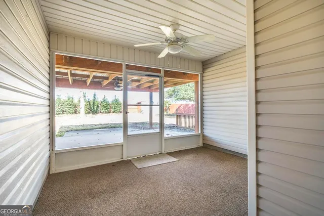 a view of a room with window