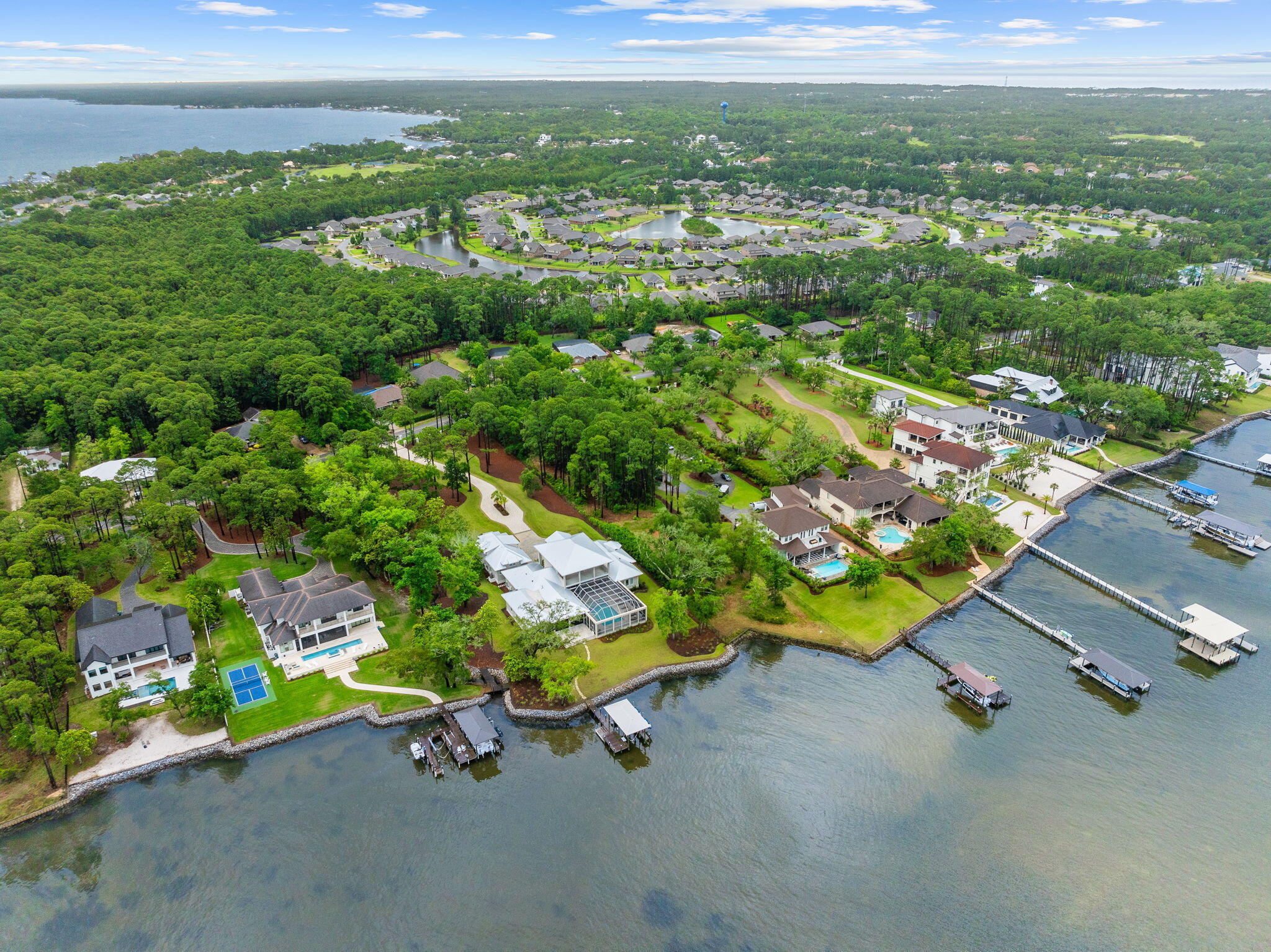 Lot 1 Driftwood Point Road Santa Rosa Beach, FL 32459 - Photo 7 of 11 an aerial view of a chairs and table on the terrace