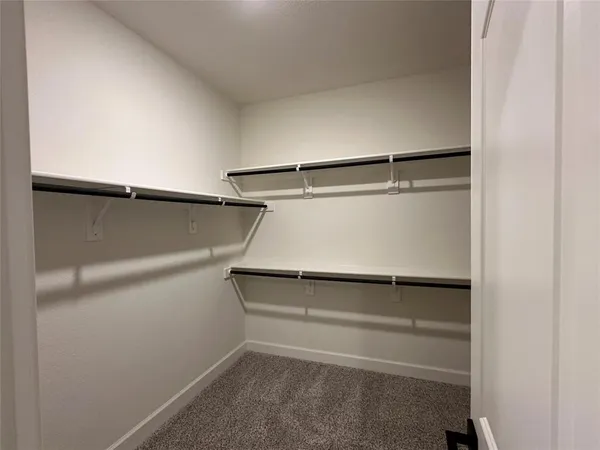 a close view of closet