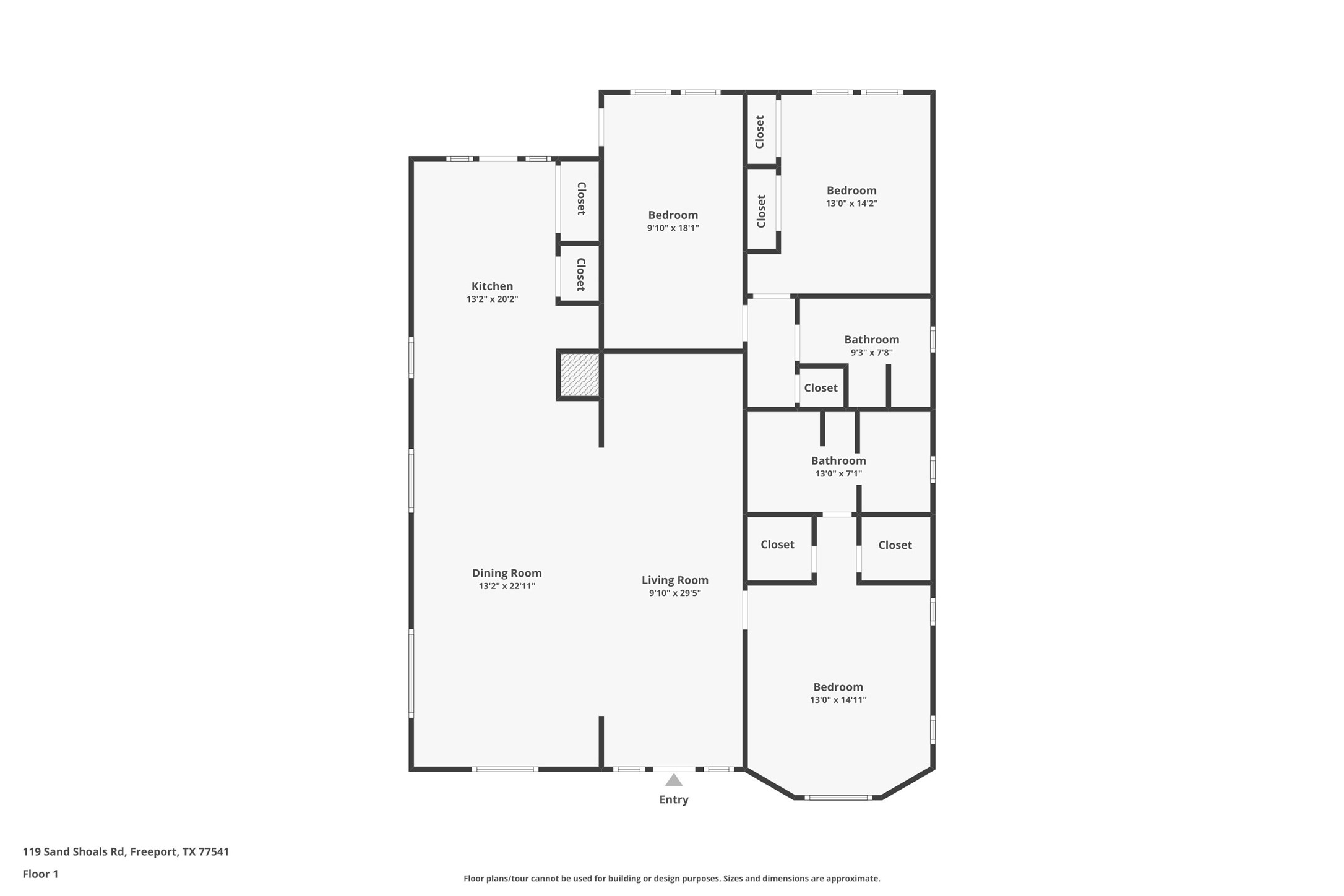 119 Sand Shoals Road Freeport, TX 77541 - Photo 34 of 34 Floor Plan