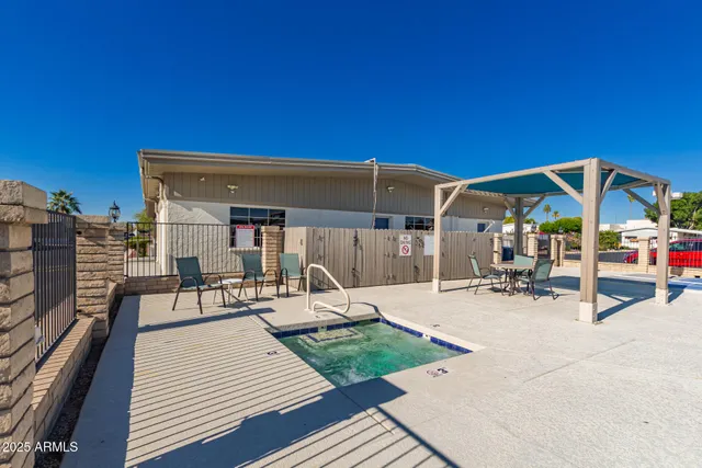 a view of outdoor space yard deck patio and swimming pool