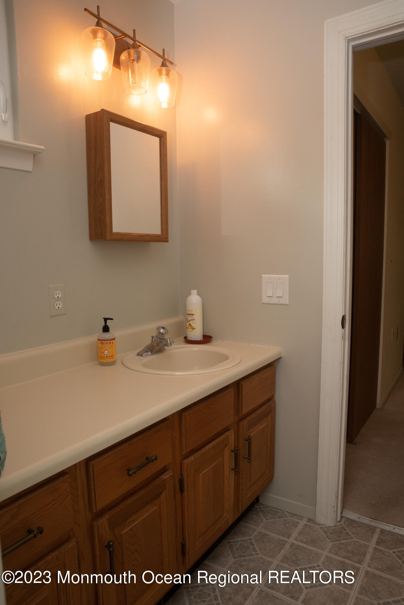 32 Ashley Road Whiting, NJ 08759 - Photo 18 of 23 a bathroom with a sink vanity and mirror