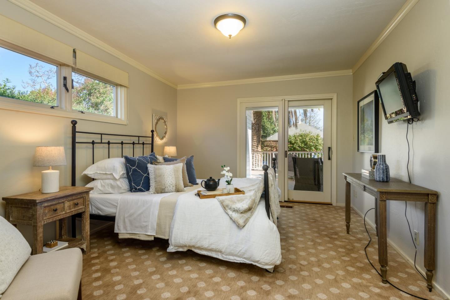 132 Bancroft Road Burlingame, CA 94010 - Photo 15 of 27 a bedroom with a bed a couch and dresser