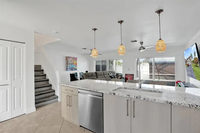 a view of kitchen and sink