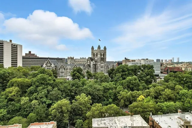 a car parked on the side of a street