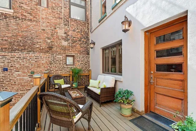 a outdoor space with patio couch and couch