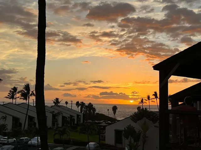 a view of an ocean from a building