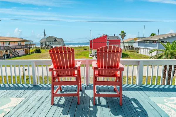 a view of a chairs in balcony