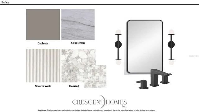 a bathroom with a mirror