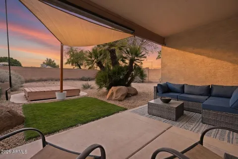 a view of a couches in the patio