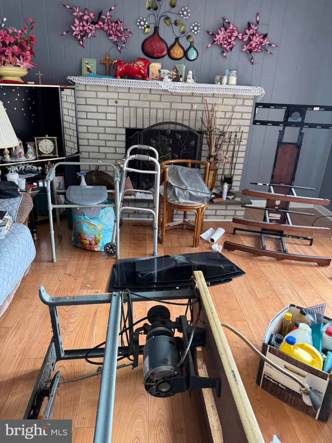 609 Evesham Avenue West Magnolia, NJ 08049 - Photo 17 of 73 a bedroom with furniture and a fireplace