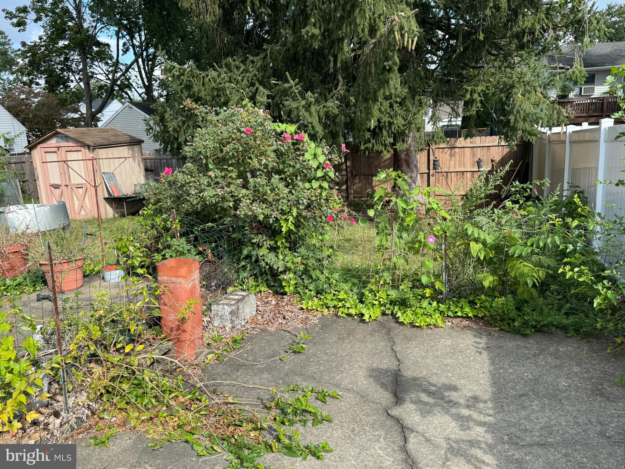 609 Evesham Avenue West Magnolia, NJ 08049 - Photo 8 of 73 a backyard of a house with a yard and fountain