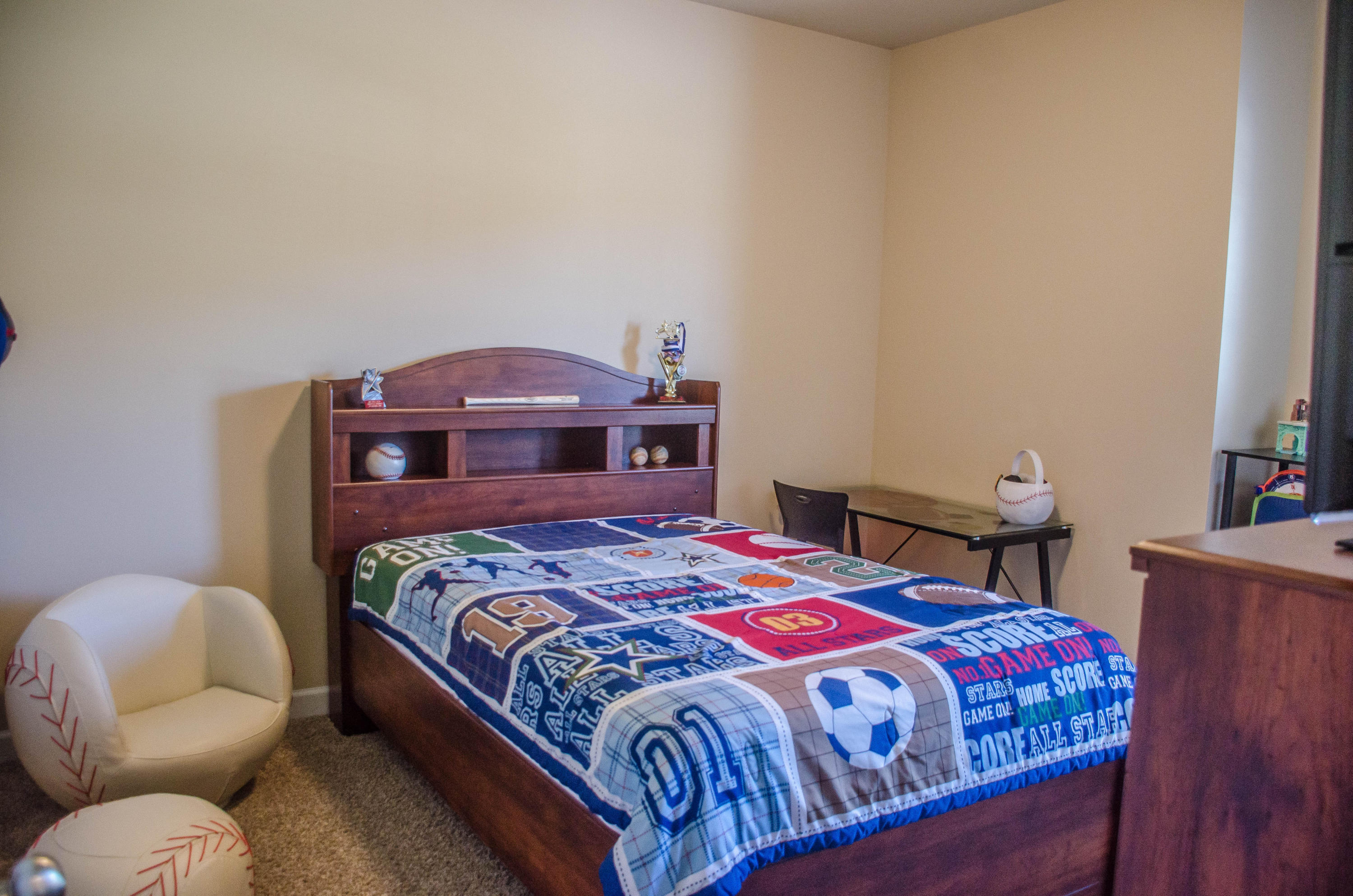 5184 Rabbit Crestview, FL 32539 - Photo 21 of 31 a bedroom with a bed and a chandelier