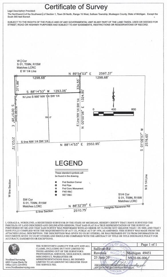 00 Sullivan Road Ravenna, MI 49451 - Photo 32 of 32 Survey