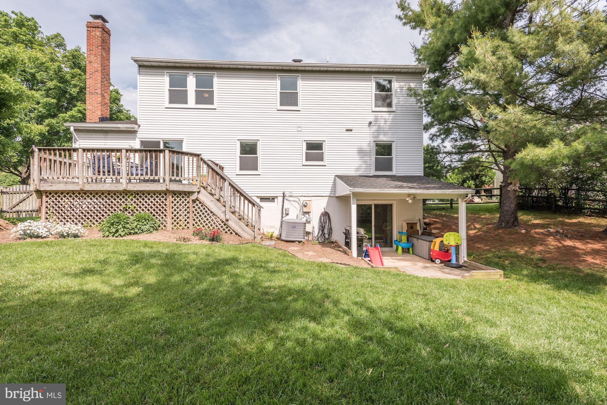 2233 Halter Lane Reston, VA 20191 - Photo 30 of 34 View of back; great deck and covered patio