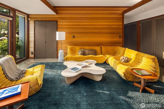 a outdoor space with patio couch