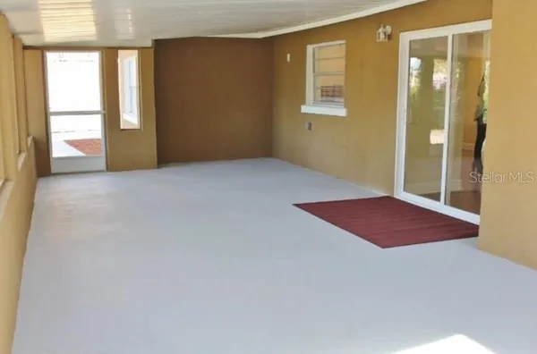 a view of an empty room