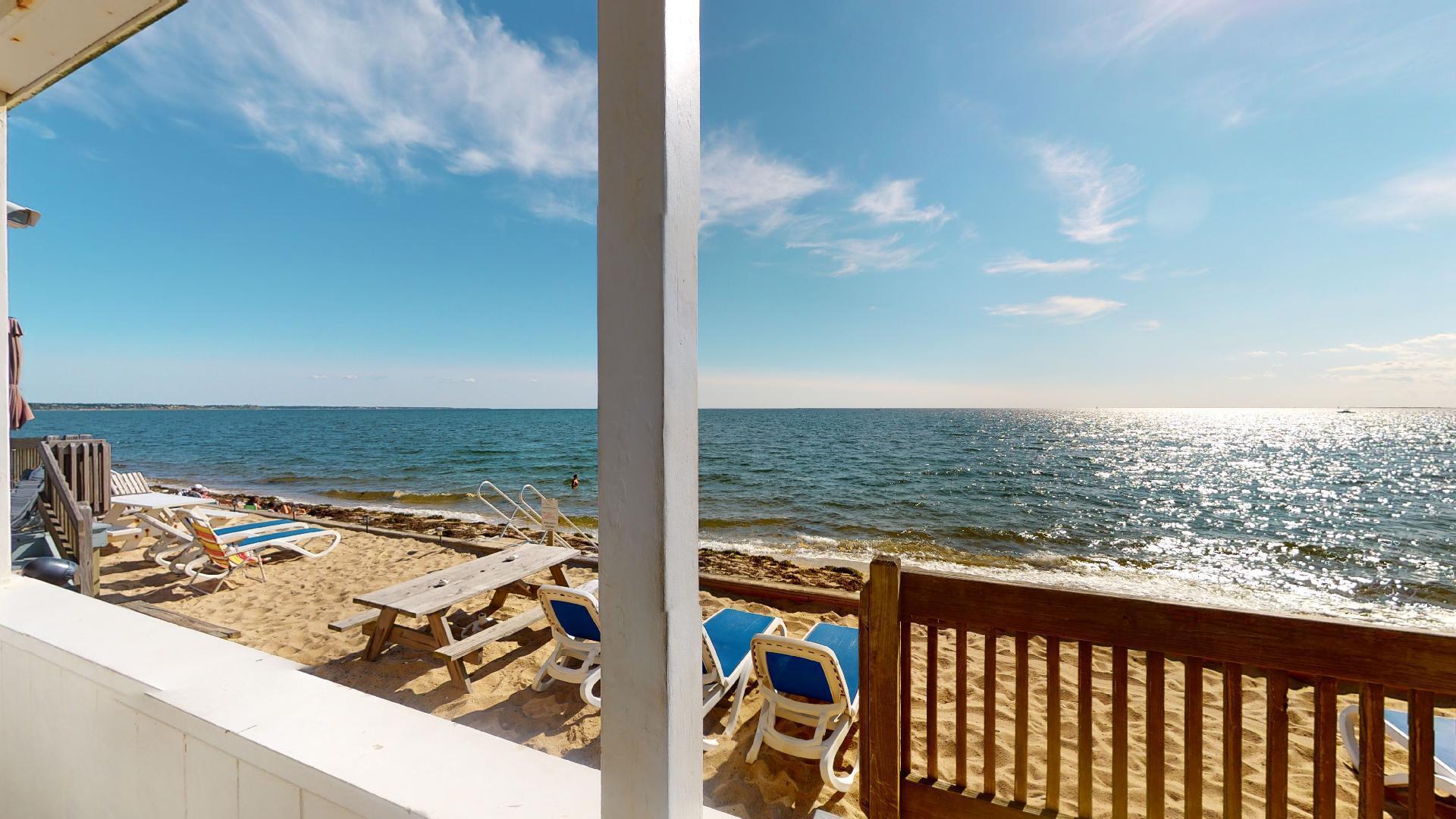 314 Shore Road, Unit 4 5 Truro, MA 02666 - Photo 7 of 50 a view of a lake from a balcony