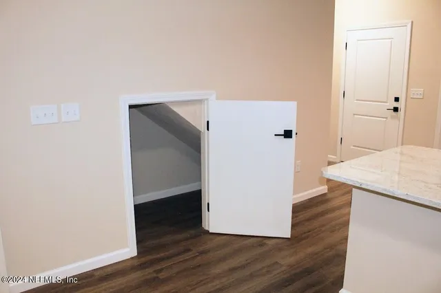 a view of an entryway with staircase