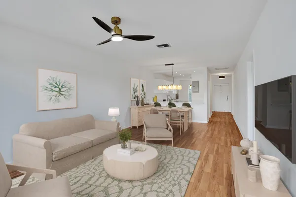 wooden floor in a gallery