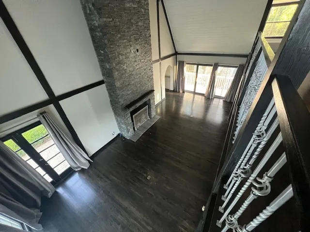 a view of a door of the house