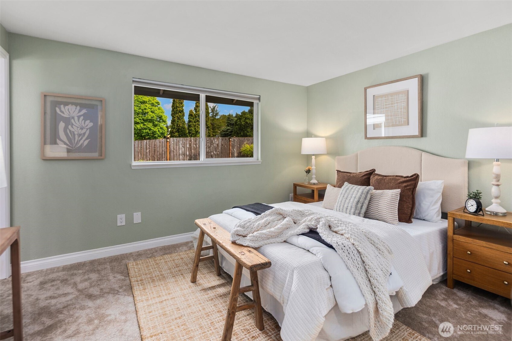 22707 14th Place West Bothell, WA 98021 - Photo 22 of 39 a bed room with a bed and a lamp