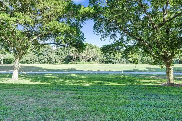 a view of outdoor space with deck and trees