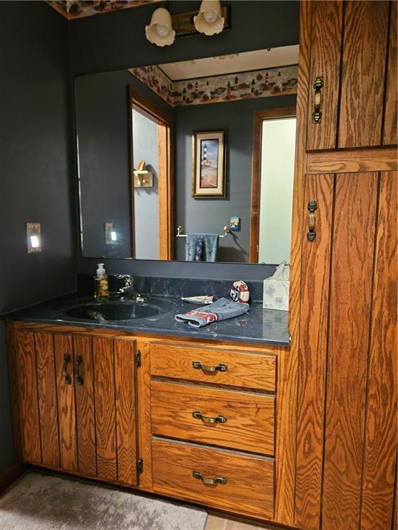 323 Hoon Road Butler, PA 16001 - Photo 20 of 49 a bathroom with a sink a mirror and a bathtub