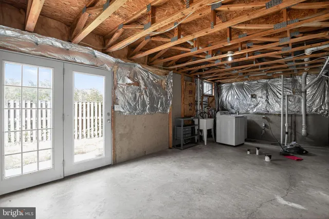 a view of a storage room