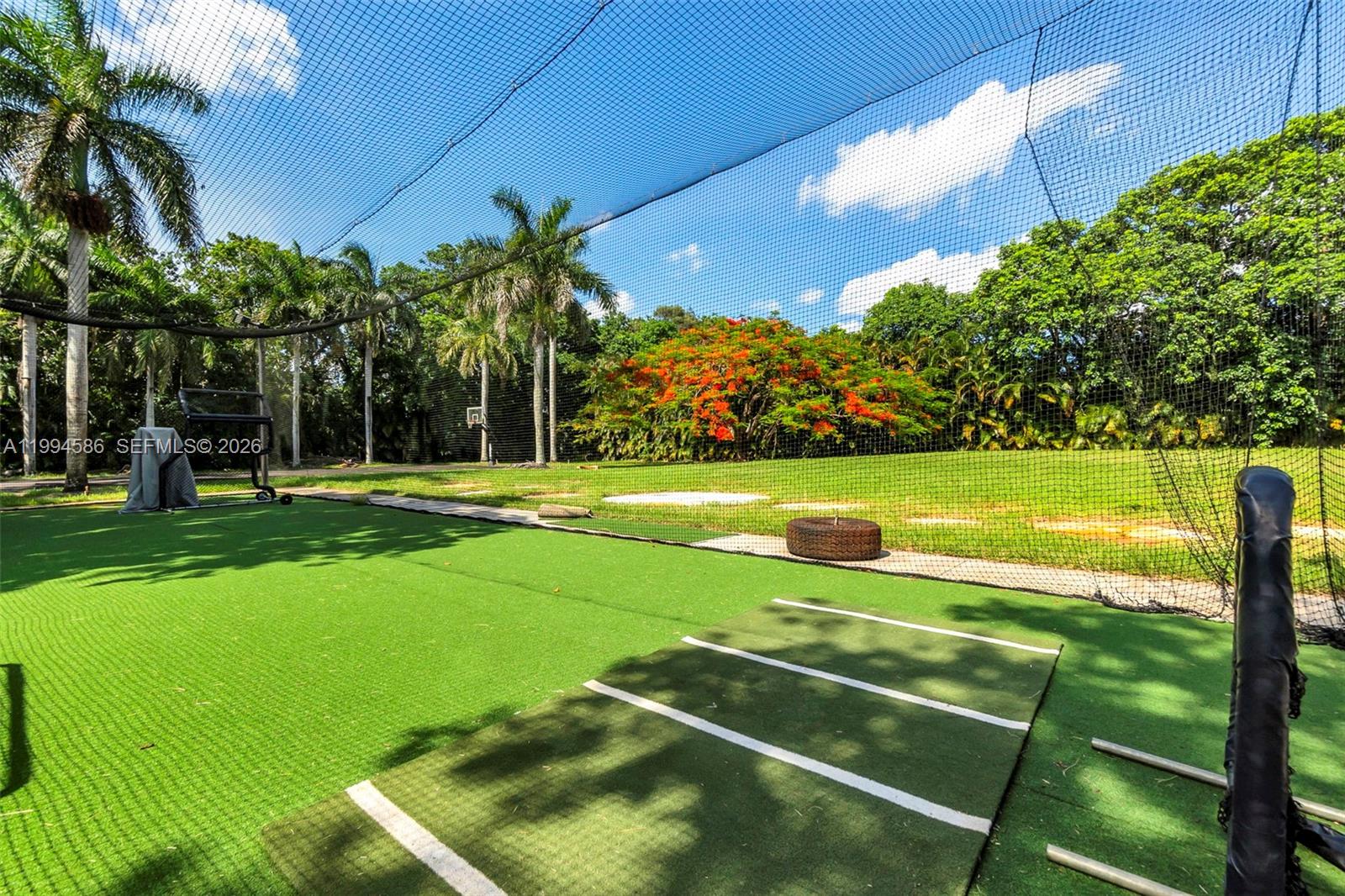 13441 Mustang Trail Southwest Ranches, FL 33330 - Photo 63 of 67 Full size MLB specs batting cage