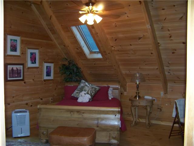 171 Love Lady Hollow Road Tennessee Ridge, TN 37178 - Photo 10 of 20 A SKYLITE IN THE MASTER BEDROOM PROVIDES EXTRA LIGHT ALONG WITH A BIG WALK-IN CLOSET AND SLIDING DOORS TO THE 2ND LEVEL DECK.