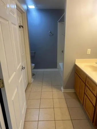 a bathroom with a sink a toilet and a shower