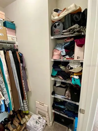 a room with storage and utility