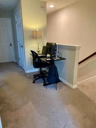 a view of workspace with furniture