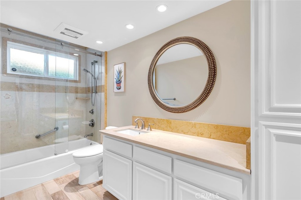 34061 Formosa Dana Point, CA 92629 - Photo 37 of 61 a bathroom with a sink a toilet and a mirror