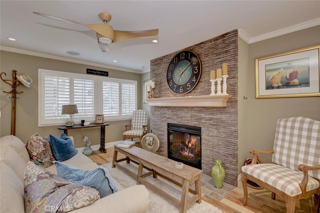 34061 Formosa Dana Point, CA 92629 - Photo 6 of 61 a living room with furniture and a fireplace