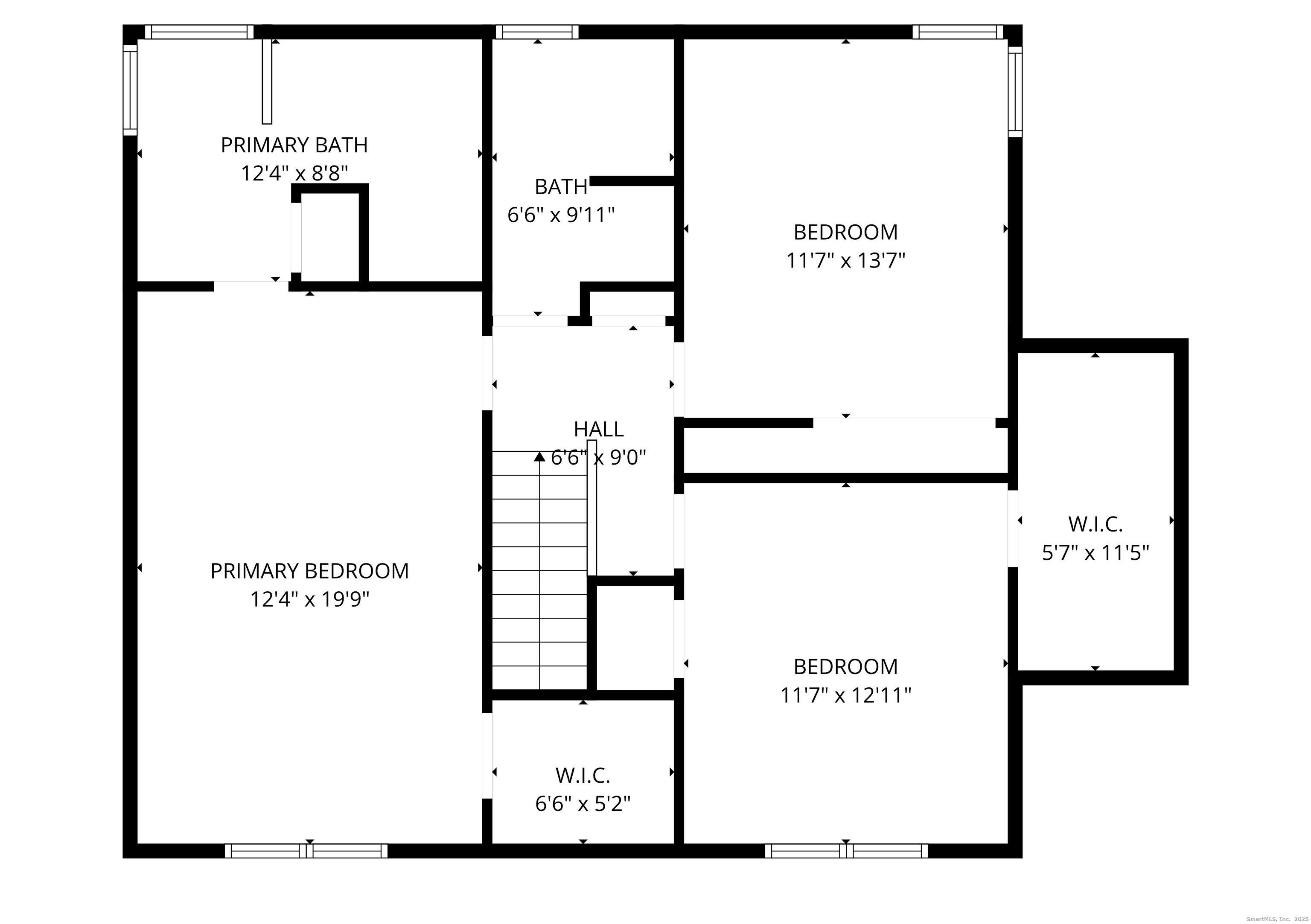 72 Broadmere Road Stratford, CT 06614 - Photo 34 of 34 Upstairs floor plan