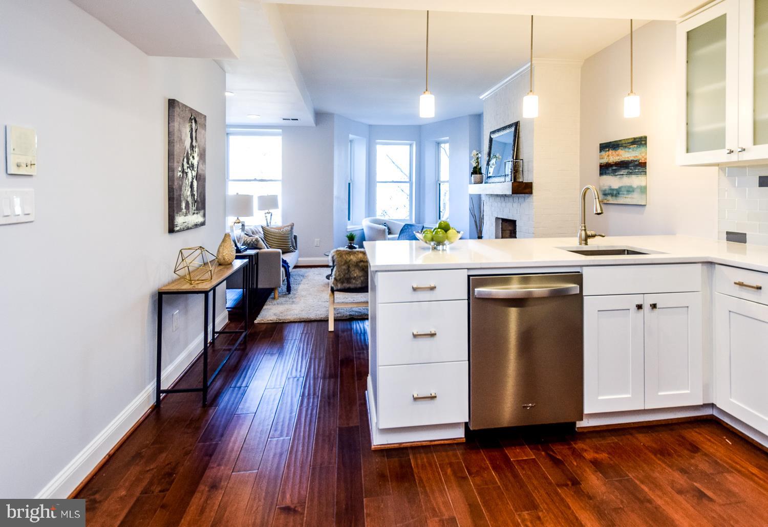 1722 U Street Northwest, Unit C Washington, DC 20009 - Photo 5 of 18 Hardwood Floors