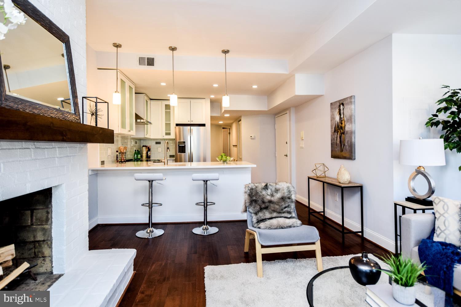 1722 U Street Northwest, Unit C Washington, DC 20009 - Photo 10 of 18 Another view of Living Area and Kitchen