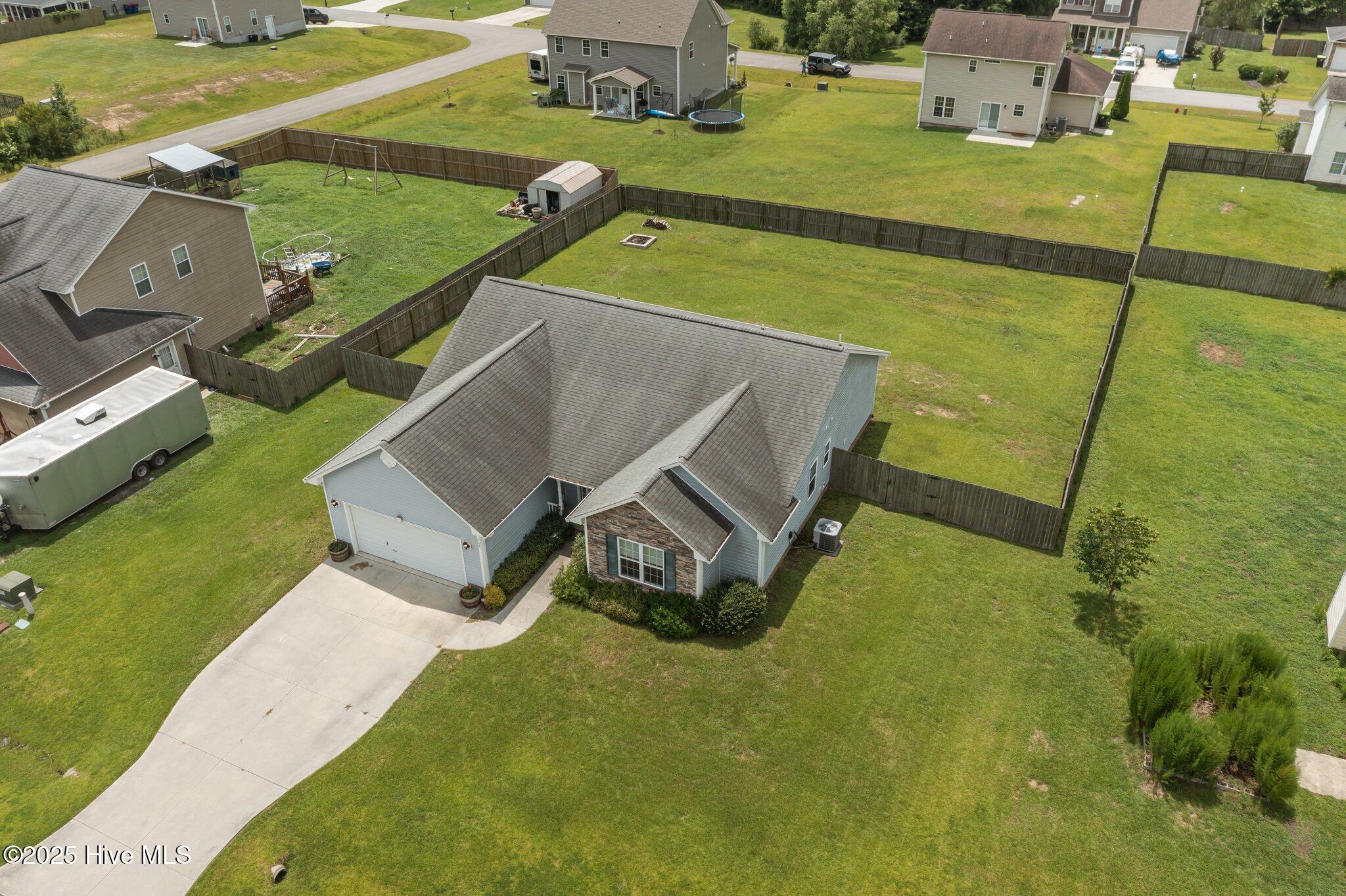 308 Springcreek Court Hubert, NC 28539 - Photo 43 of 50 Aerial House Yard