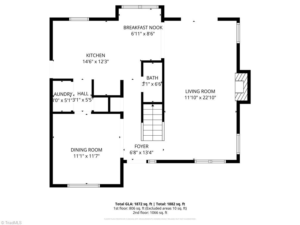3659 Canopy Oak Court High Point, NC 27265 - Photo 41 of 42 Main Level Floorplan.
