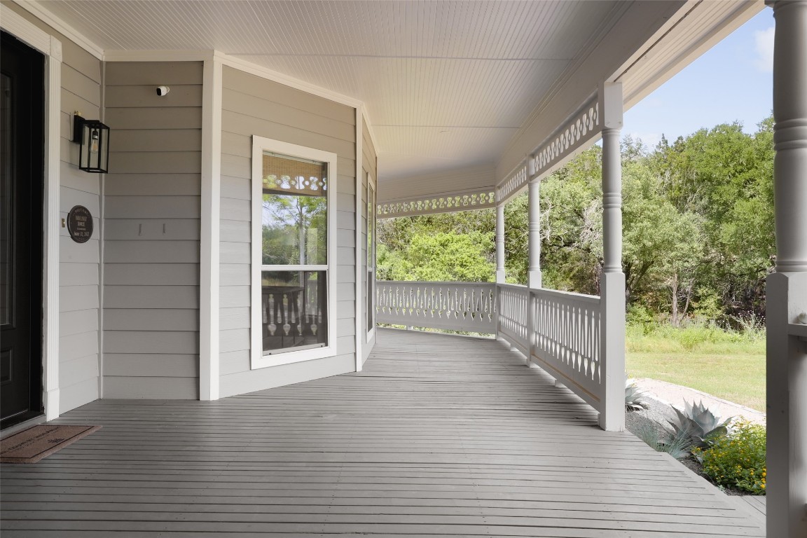 11505 Southwest Oaks Austin, TX 78737 - Photo 5 of 38 a view of a garden from a porch