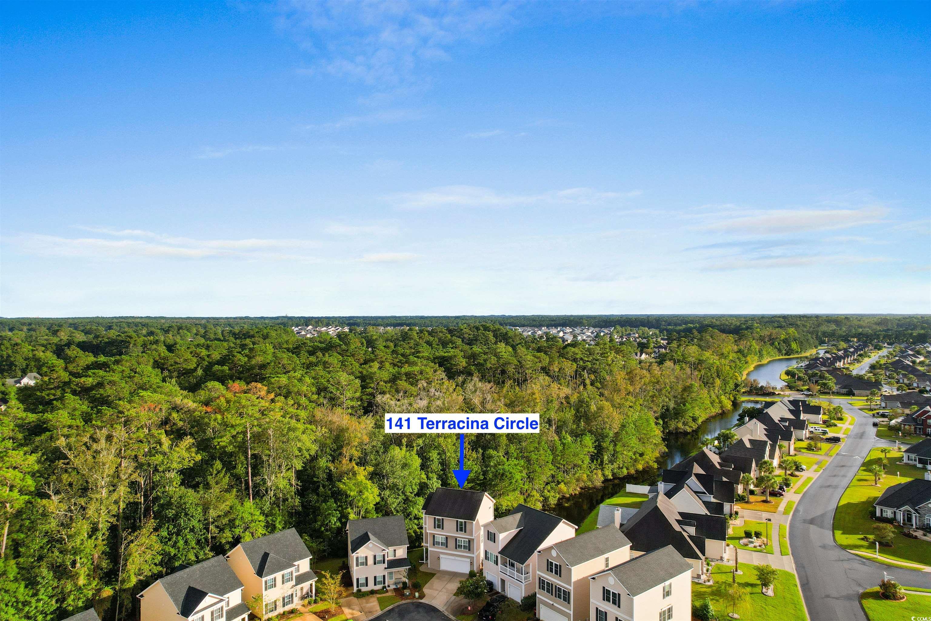 141 Terracina Circle Myrtle Beach, SC 29588 - Photo 35 of 40 Aerial view featuring a water view