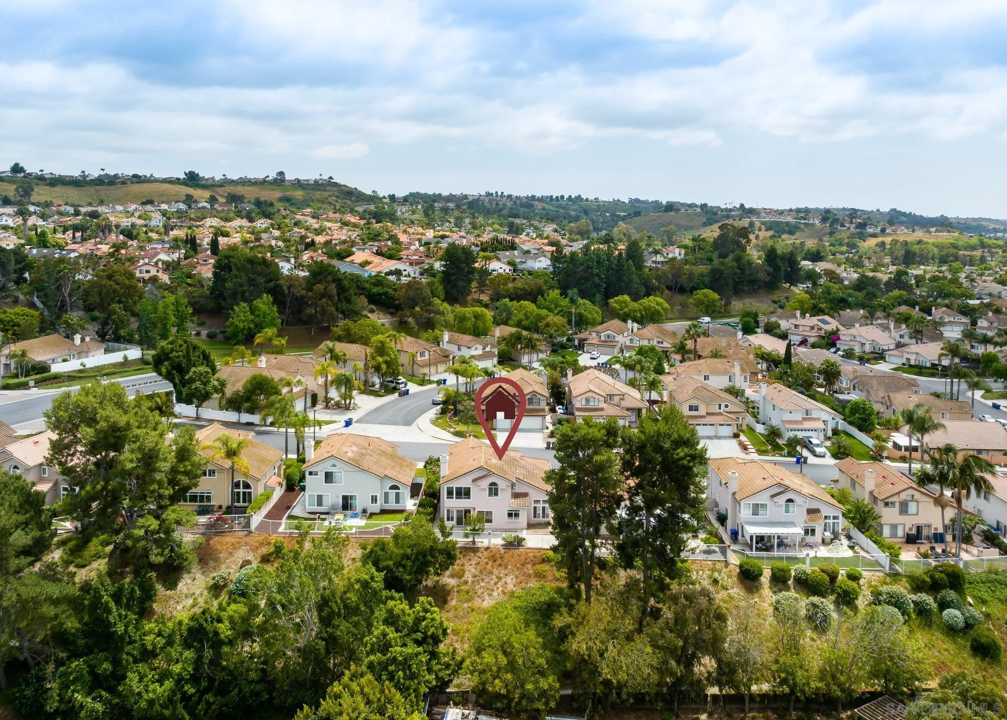 665 Montage Road Oceanside, CA 92057 - Photo 2 of 52 an aerial view of residential houses with outdoor space and trees